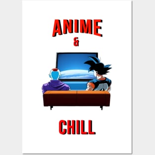 Anime and chill Posters and Art